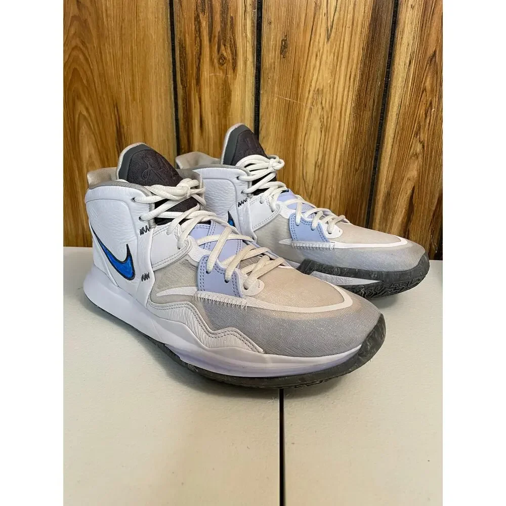 Nike Kyrie Mens Basketball shoe 11 Infinity Smoke & Mirrors White Blue Iron Grey